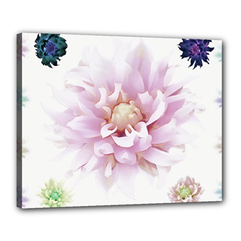 Abstract Transparent Image Flower Canvas 20  X 16  (stretched) by Wegoenart