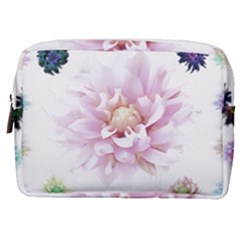 Abstract Transparent Image Flower Make Up Pouch (medium)