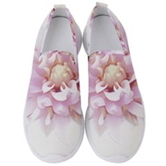 Abstract Transparent Image Flower Men s Slip On Sneakers