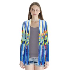 Twilight Bass No  2 Drape Collar Cardigan by Azure