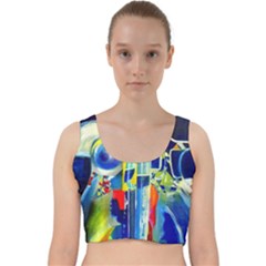 Twilight Bass No  2 Velvet Racer Back Crop Top by Azure