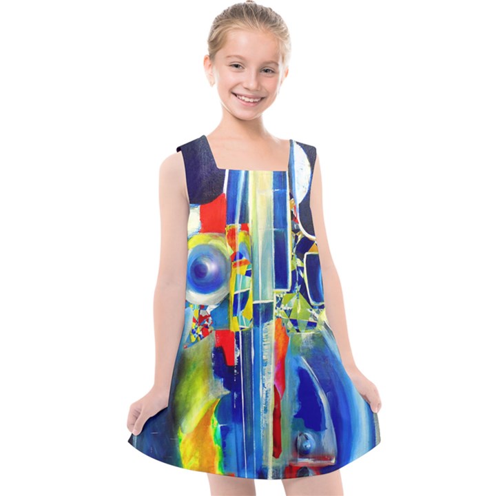 Twilight Bass No. 2 Kids  Cross Back Dress