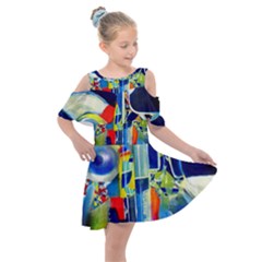 Twilight Bass No  2 Kids  Shoulder Cutout Chiffon Dress