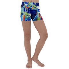 Twilight Bass No  2 Kids  Lightweight Velour Yoga Shorts