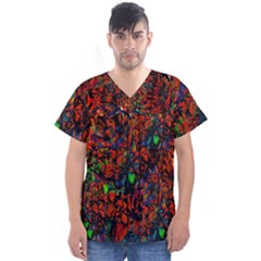 Dance  Of The  Forest 1 Men s V-neck Scrub Top