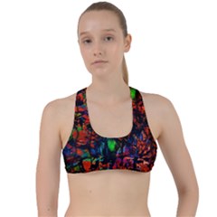 Dance  Of The  Forest 1 Criss Cross Racerback Sports Bra by Azure