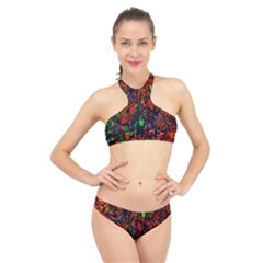 Dance  Of The  Forest 1 High Neck Bikini Set