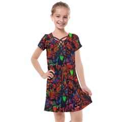 Dance  Of The  Forest 1 Kids  Cross Web Dress