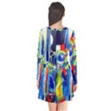 Twilight Bass No 2 F Long Sleeve V-neck Flare Dress View2