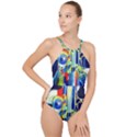 Twilight Bass No 2 F High Neck One Piece Swimsuit View1