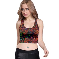 Dance  Of The  Forest 1 Racer Back Crop Top by Azure