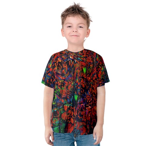 Dance  Of The  Forest 1 Kids  Cotton Tee by Azure