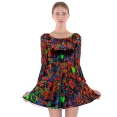 Dance  Of The  Forest 1 Long Sleeve Skater Dress by Azure