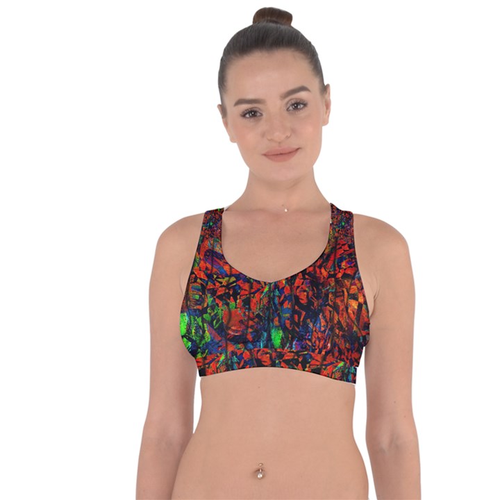 Dance  Of The  Forest 1 Cross String Back Sports Bra