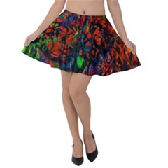 Dance  Of The  Forest 1 Velvet Skater Skirt