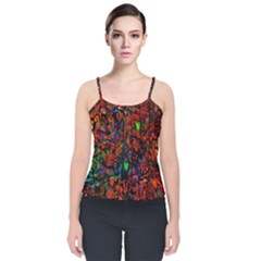 Dance  Of The  Forest 1 Velvet Spaghetti Strap Top