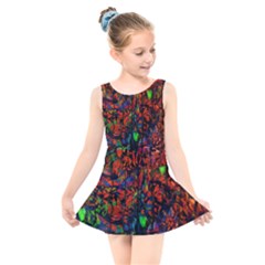 Dance  Of The  Forest 1 Kids  Skater Dress Swimsuit