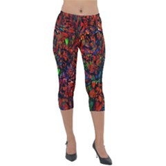 Dance  Of The  Forest 1 Lightweight Velour Capri Leggings  by Azure