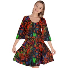 Dance  Of The  Forest 1 Velour Kimono Dress