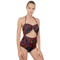 Dance  Of The  Forest 1 Scallop Top Cut Out Swimsuit by Azure