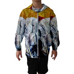 Skull 2 Hooded Windbreaker (kids) by Azure