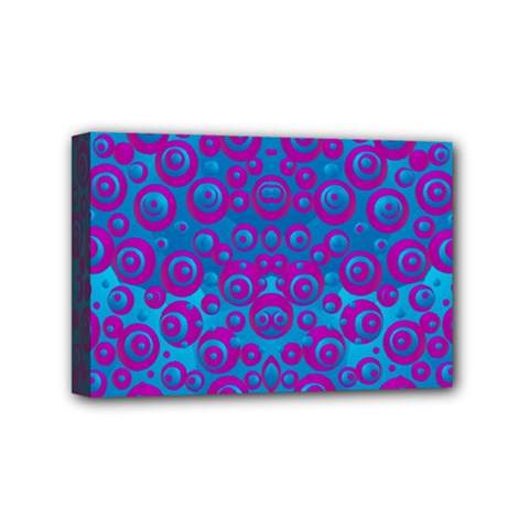 The Eyes Of Freedom In Polka Dot Mini Canvas 6  X 4  (stretched) by pepitasart