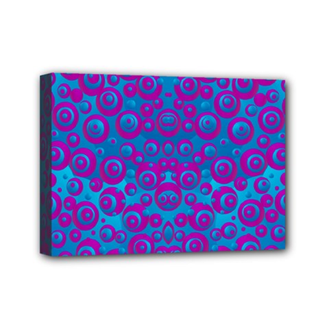 The Eyes Of Freedom In Polka Dot Mini Canvas 7  X 5  (stretched) by pepitasart