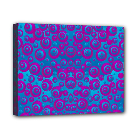 The Eyes Of Freedom In Polka Dot Canvas 10  X 8  (stretched) by pepitasart