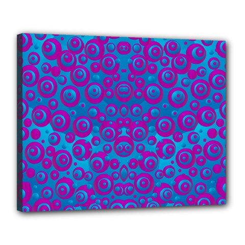 The Eyes Of Freedom In Polka Dot Canvas 20  X 16  (stretched) by pepitasart