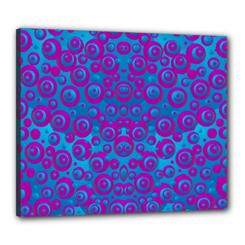 The Eyes Of Freedom In Polka Dot Canvas 24  X 20  (stretched) by pepitasart