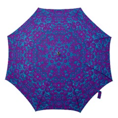 The Eyes Of Freedom In Polka Dot Hook Handle Umbrellas (large) by pepitasart