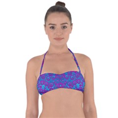 The Eyes Of Freedom In Polka Dot Halter Bandeau Bikini Top by pepitasart