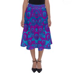 The Eyes Of Freedom In Polka Dot Perfect Length Midi Skirt by pepitasart