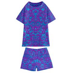 The Eyes Of Freedom In Polka Dot Kids  Swim Tee And Shorts Set