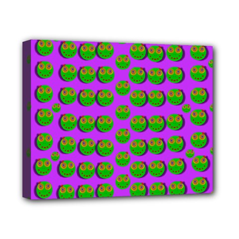 The Happy Eyes Of Freedom In Polka Dot Cartoon Pop Art Canvas 10  X 8  (stretched) by pepitasart