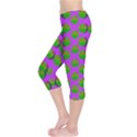 The Happy Eyes Of Freedom In Polka Dot Cartoon Pop Art Capri Leggings  View3