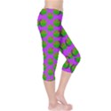 The Happy Eyes Of Freedom In Polka Dot Cartoon Pop Art Capri Leggings  View4