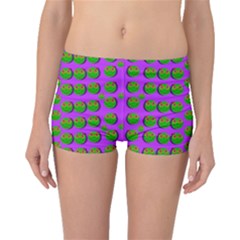 The Happy Eyes Of Freedom In Polka Dot Cartoon Pop Art Boyleg Bikini Bottoms by pepitasart