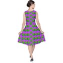 The Happy Eyes Of Freedom In Polka Dot Cartoon Pop Art V-Neck Midi Sleeveless Dress  View2