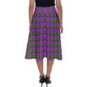 The Happy Eyes Of Freedom In Polka Dot Cartoon Pop Art Perfect Length Midi Skirt View2