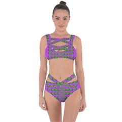 The Happy Eyes Of Freedom In Polka Dot Cartoon Pop Art Bandaged Up Bikini Set  by pepitasart