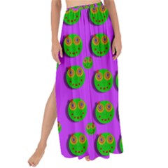 The Happy Eyes Of Freedom In Polka Dot Cartoon Pop Art Maxi Chiffon Tie-up Sarong by pepitasart