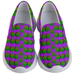 The Happy Eyes Of Freedom In Polka Dot Cartoon Pop Art Kids  Lightweight Slip Ons by pepitasart