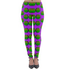 The Happy Eyes Of Freedom In Polka Dot Cartoon Pop Art Lightweight Velour Leggings by pepitasart