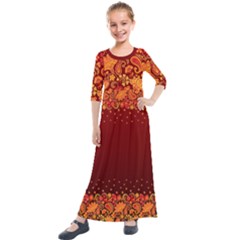  Kids  Quarter Sleeve Maxi Dress