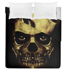 Angry Skull Monster Poster Duvet Cover Double Side (queen Size) by dflcprints