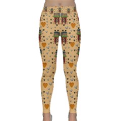 Sankta Lucia With Love And Candles In The Silent Night Classic Yoga Leggings by pepitasart