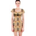 Sankta Lucia With Love And Candles In The Silent Night Short Sleeve Bodycon Dress View1