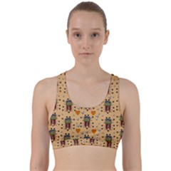 Sankta Lucia With Love And Candles In The Silent Night Back Weave Sports Bra by pepitasart