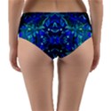 Abstract #8   I   Aqua Blues 6000 Reversible Mid-Waist Bikini Bottoms View4